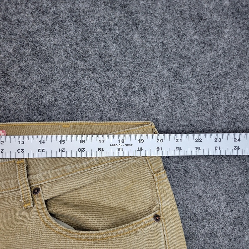 Levis 505 Jeans Mens 38X30 Tan Americana Y2K Workwear Blue Collar Everyday - Picture 9 of 12